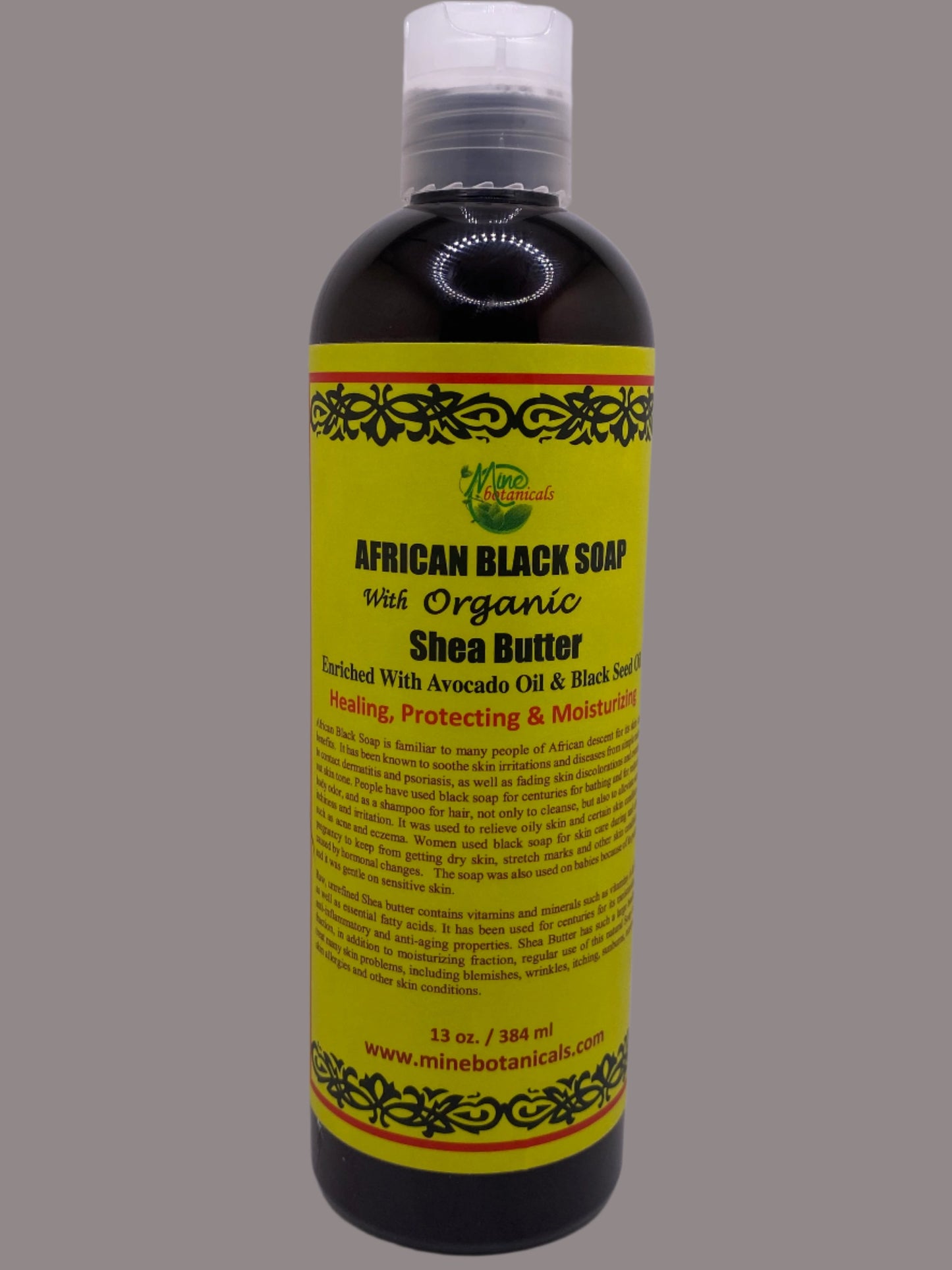 AFRICAN BLACK SOAP (ORGANIC SHEA BUTTER)