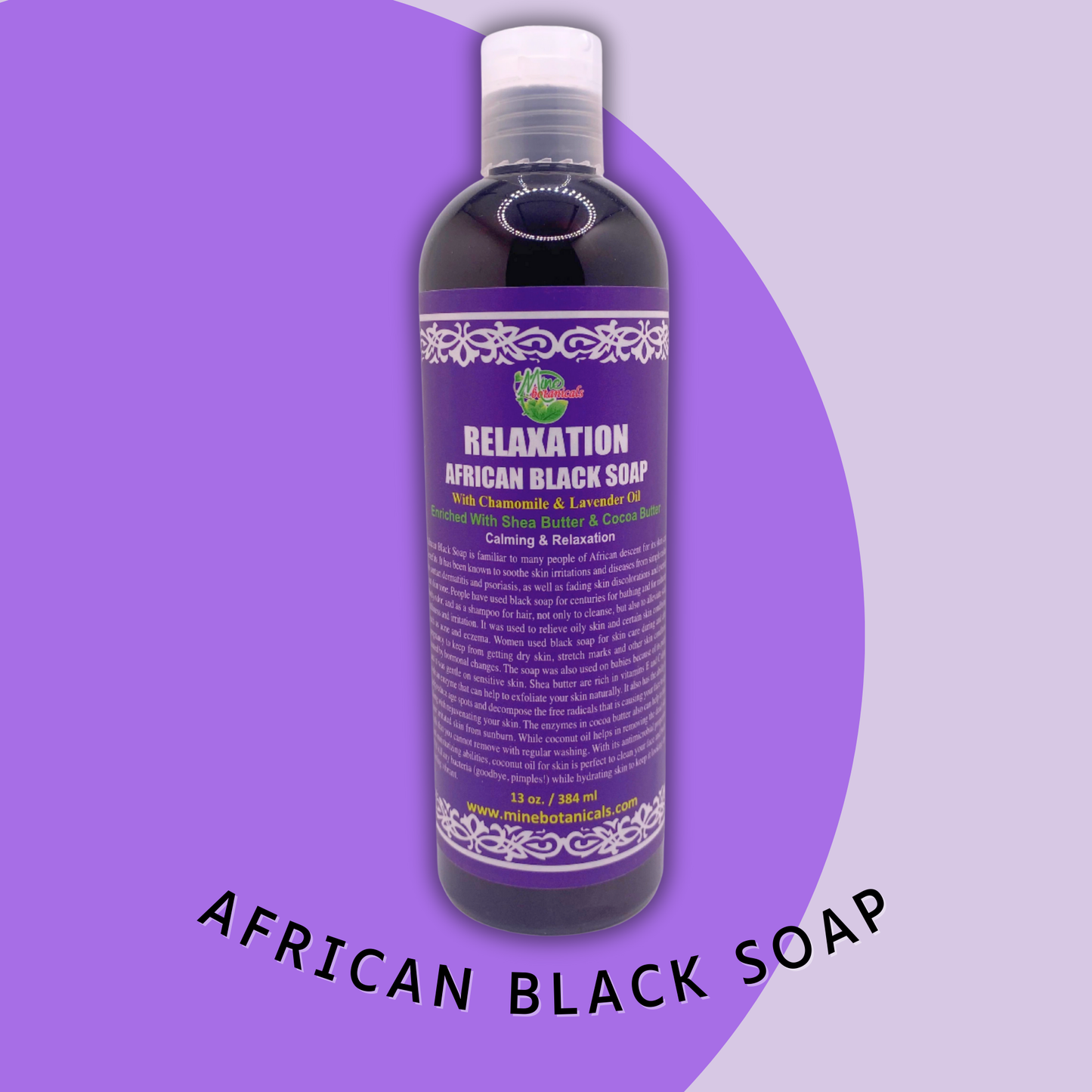 RELAXATION  AFRICAN BLACK SOAP & SHAMPOO