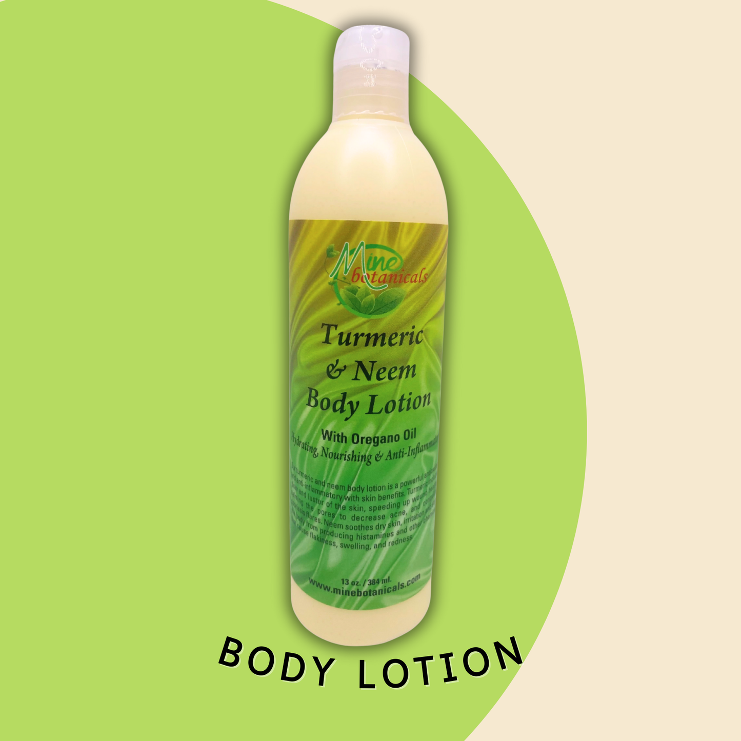 TURMERIC & NEEM BODY LOTION (Hydrating,Nourishing &Anti-Inflammatory)