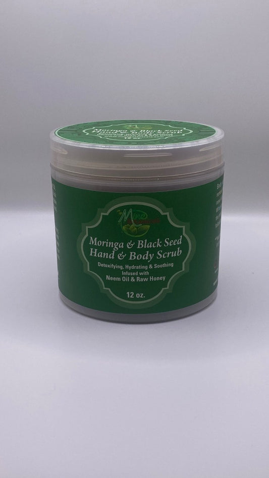 Moringa & black seed hand & body scrub