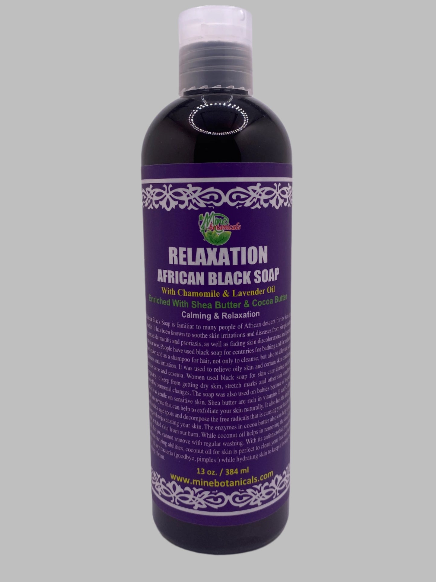 RELAXATION  AFRICAN BLACK SOAP & SHAMPOO