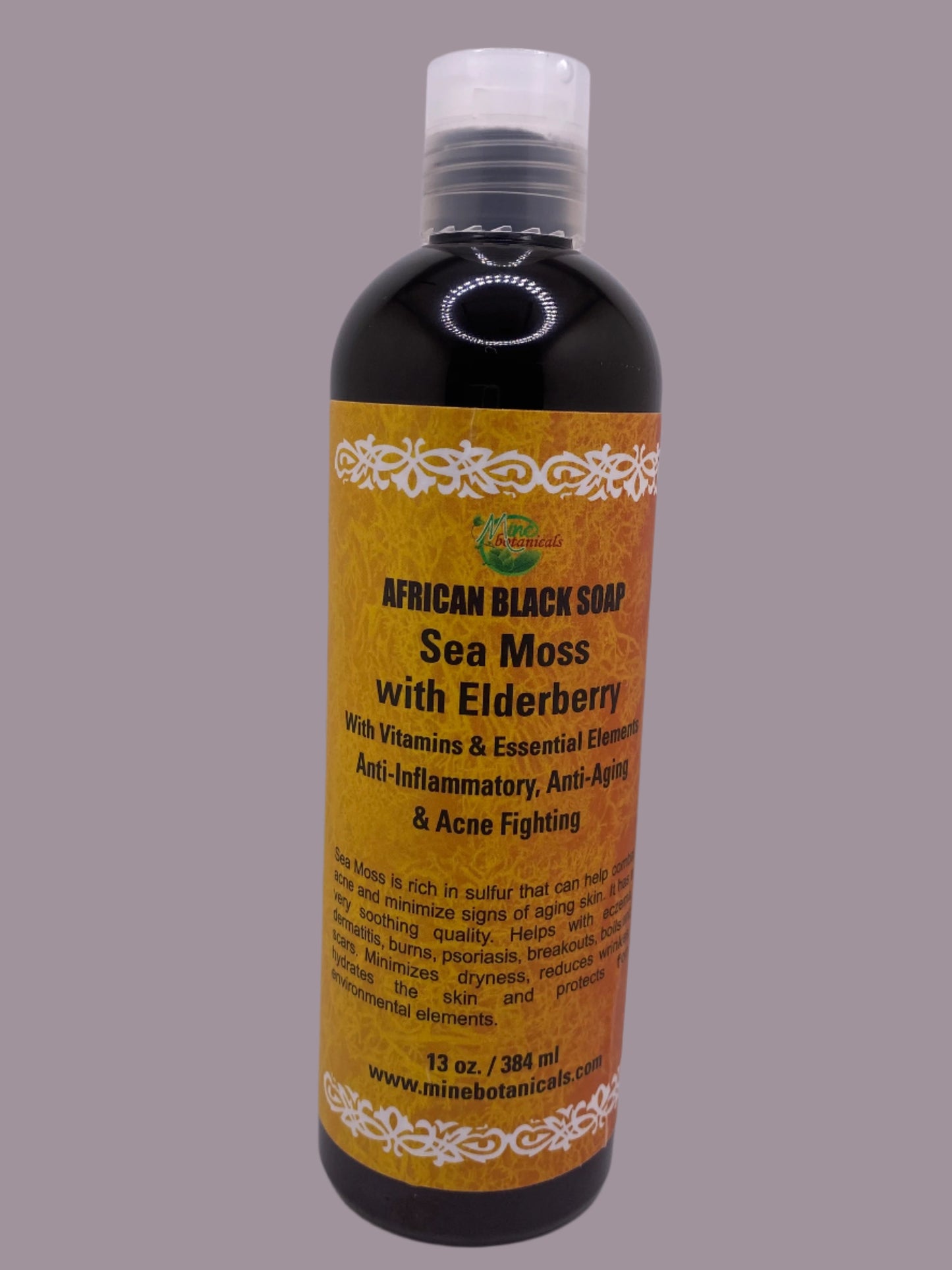 AFRICAN BLACK SOAP (SEA MOSS with ELDERBERRY)