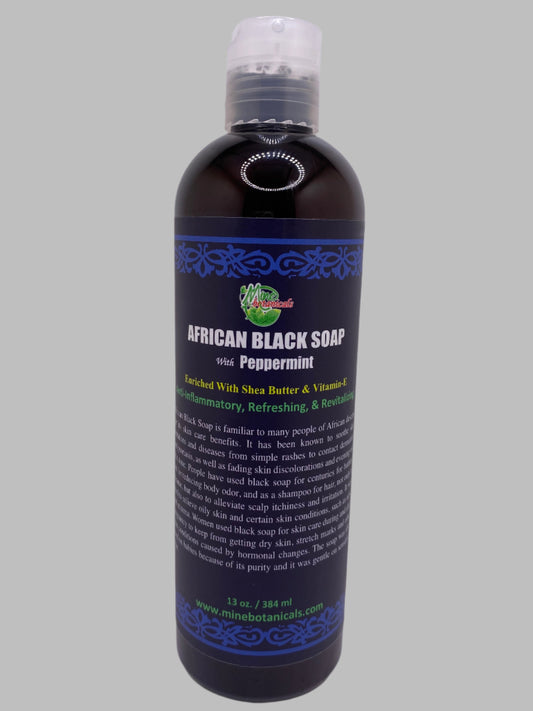 AFRICAN BLACK SOAP (PEPPERMINT)