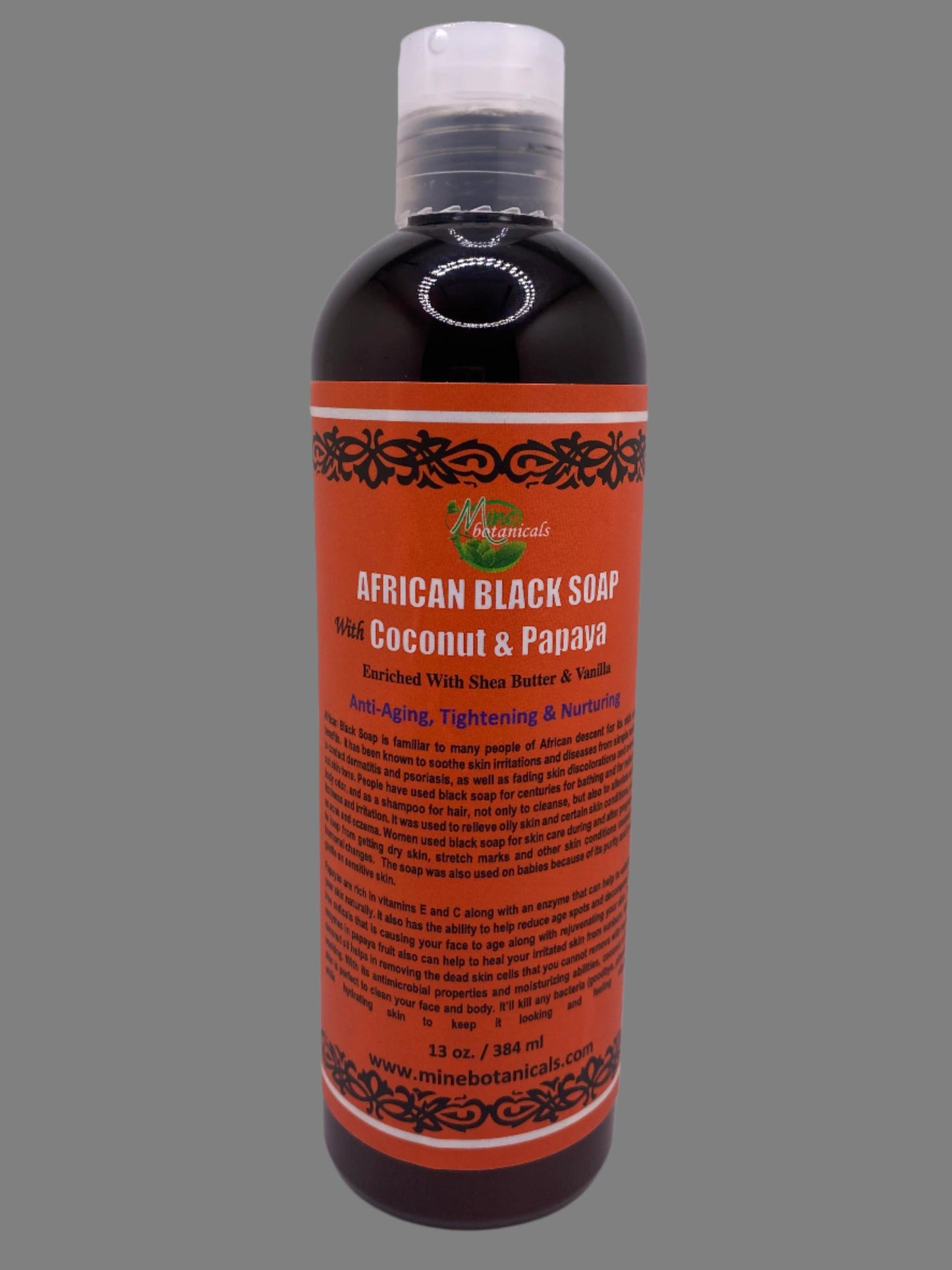 AFRICAN BLACK SOAP with COCONUT & PAPAYA