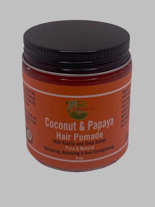 Coconut & Papaya Hair Pomade (With Vanilla and Shea Butter)