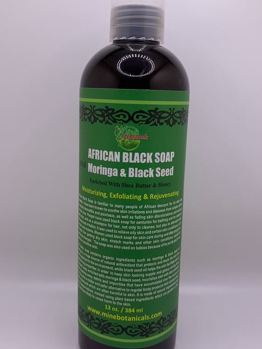 AFRICAN BLACK SOAP (MORINGA &BLACK SEED)